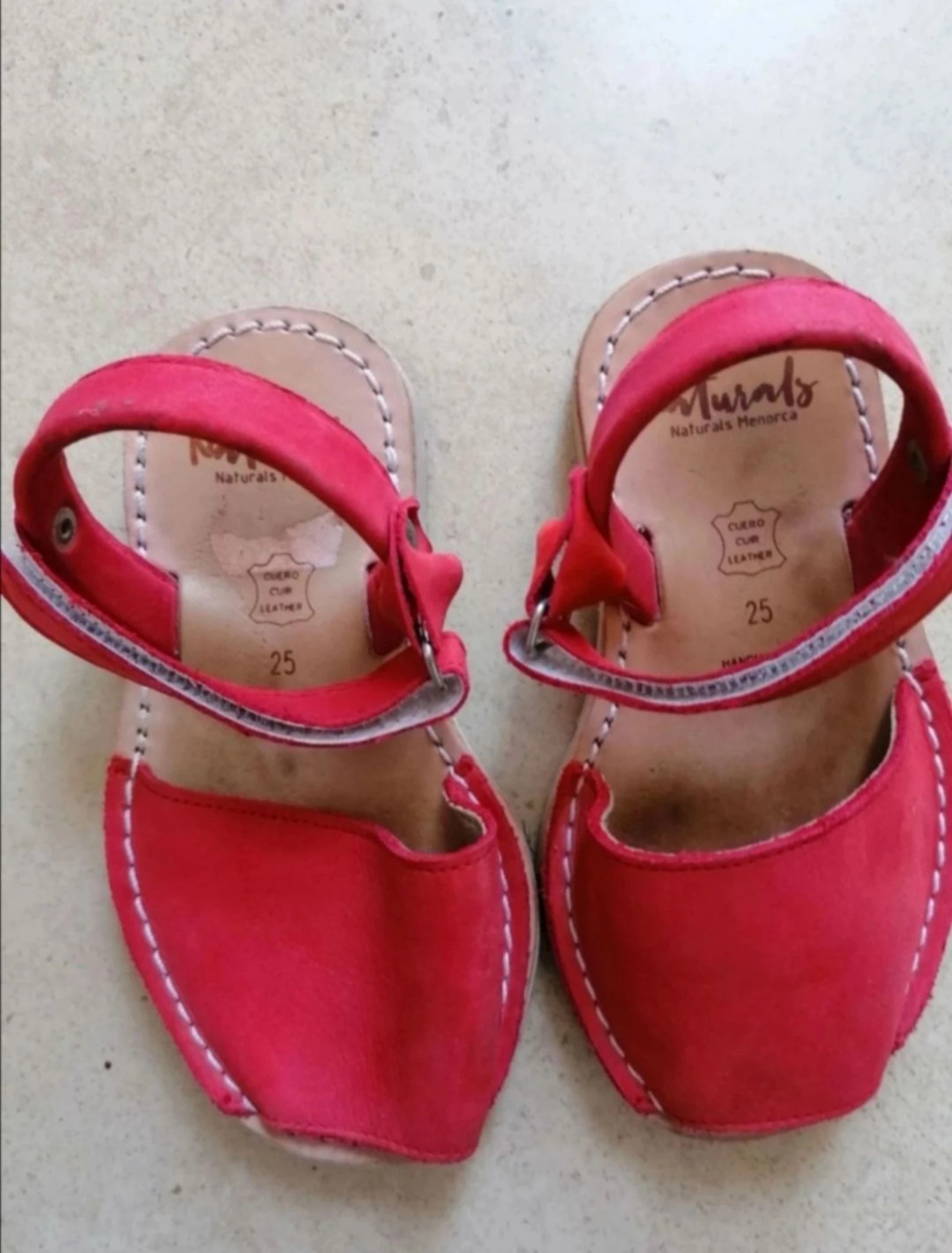Abarca roja unisex Naturals Menorca
